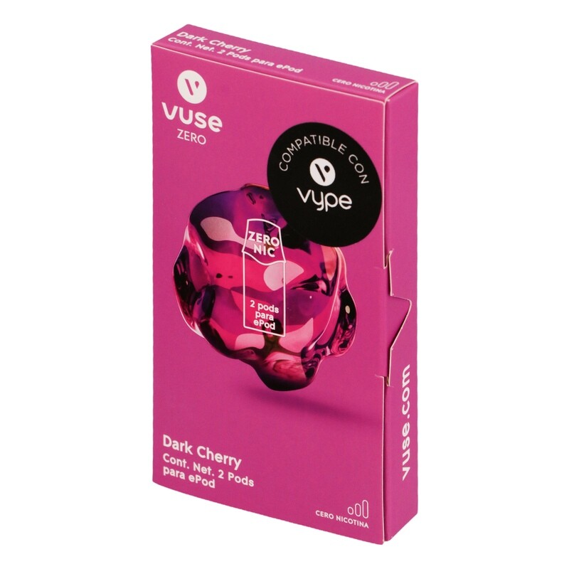 Cápsula vuse caps dark cherry 0 mg - VUSE   - Caja 2 uds.