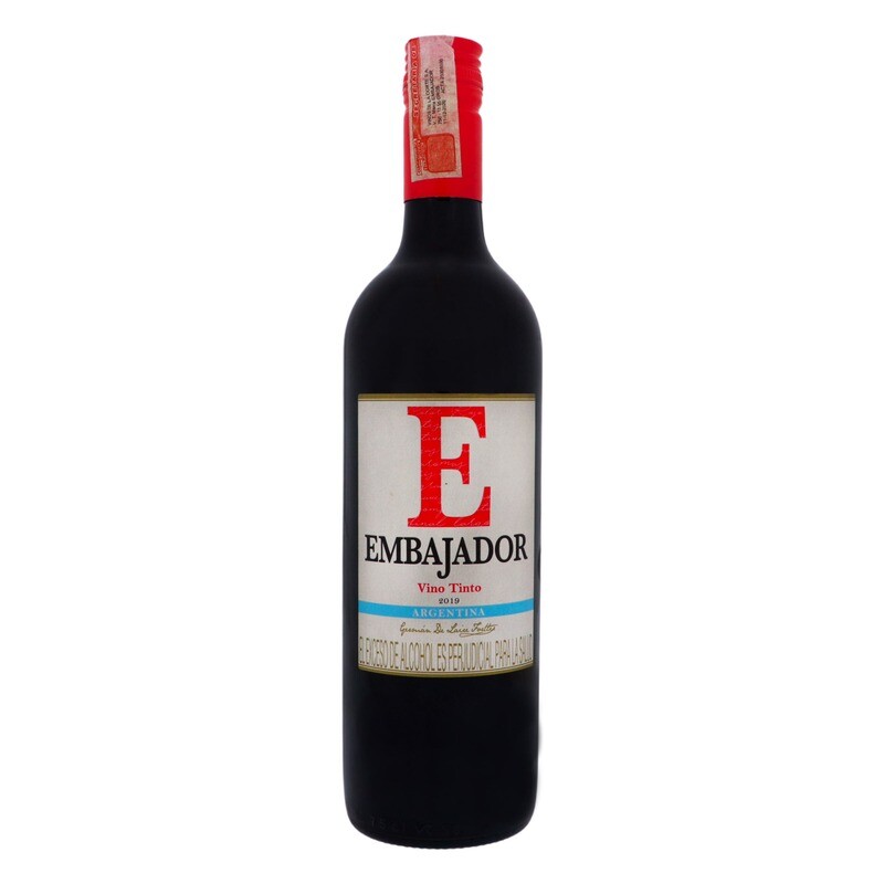 vino tinto - embajador - botella 750ml