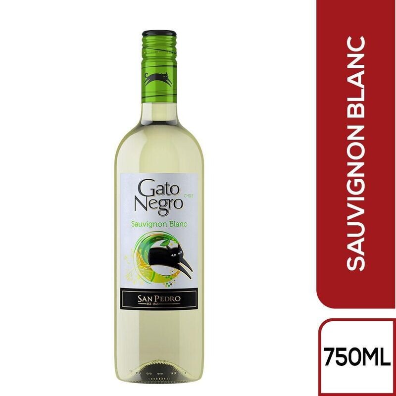 Vino sauvignon blanco - Gato Negro - Botella 750 ml