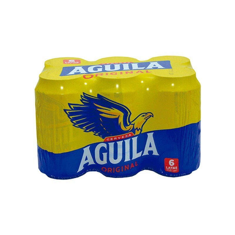 Cerveza Aguila Original - Aguila - Display x6 Latas 330 ml