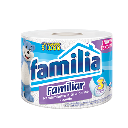 Papel higienico familiar grande - Familia - Unidad 1 ud.