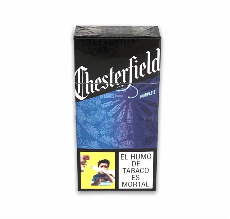 cigarrillo chesterfield purple - caj 10 und