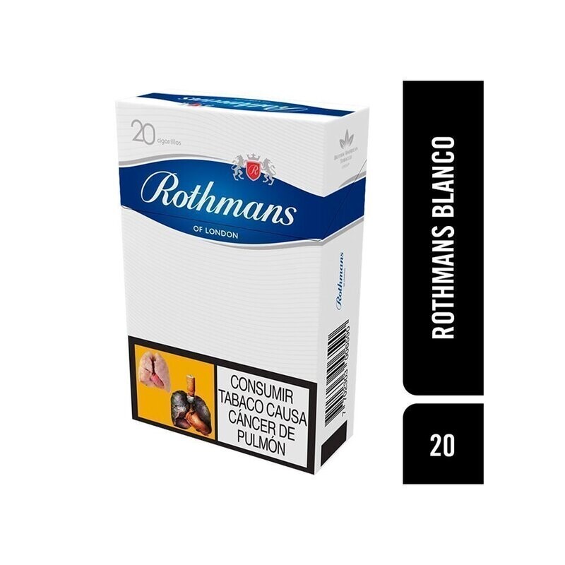 Cigarrillos Rothmans Blanco   - Rothmans   - Carton x10 Cajetillas 20 uds.