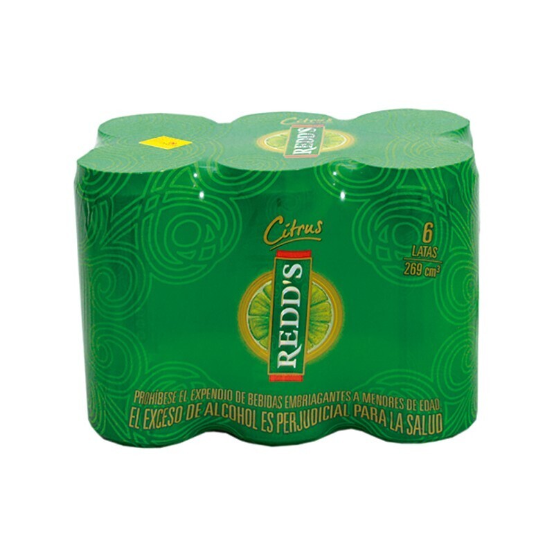 Cerveza Redds six pack x6 Latas 269 ml