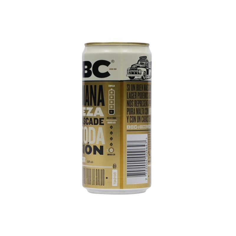 Cerveza  cotidiana - Bbc - Lata 269 ml