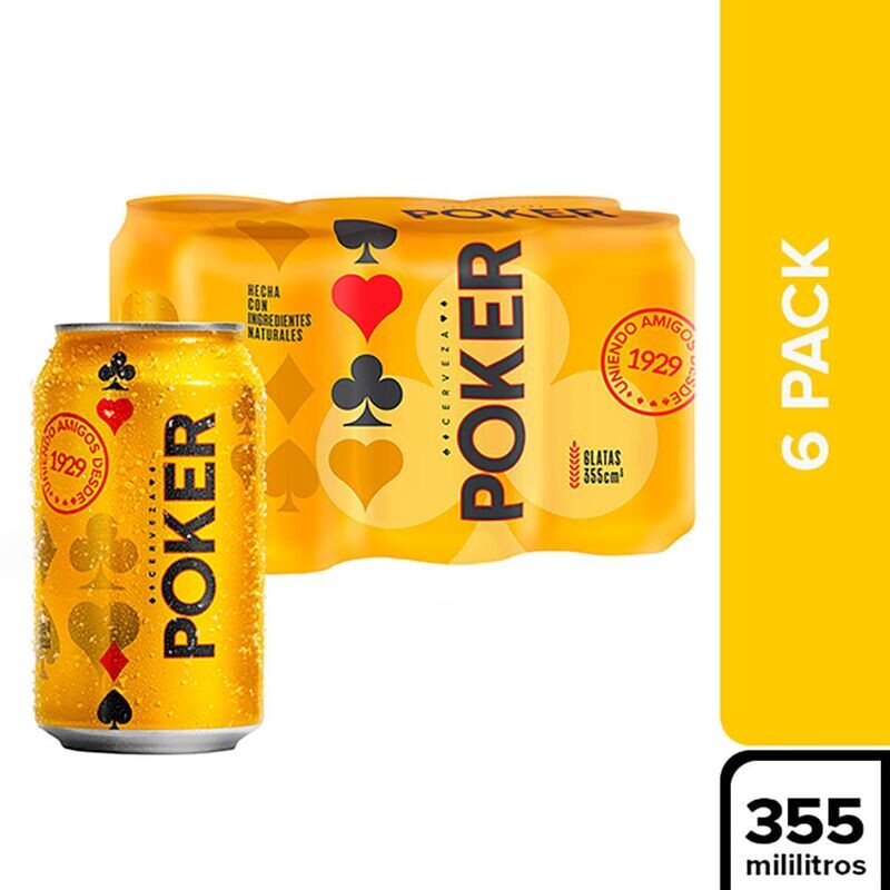 Cerveza Poker - Poker - Lata 355 ml