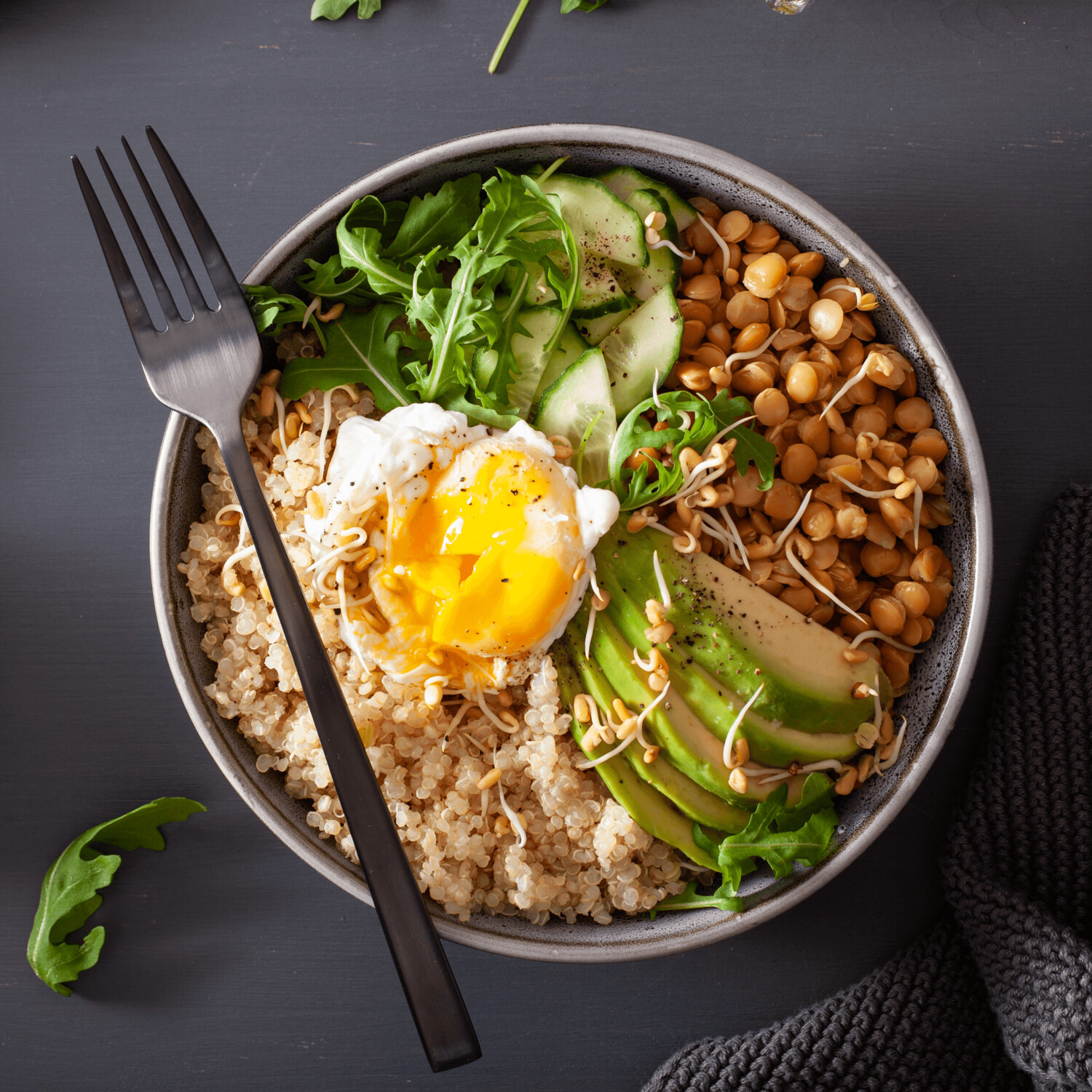 SAMPLE. Quinoa &amp; egg bowl