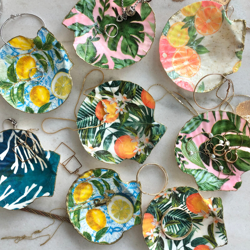 Natural Shell Jewelry Dish (small)