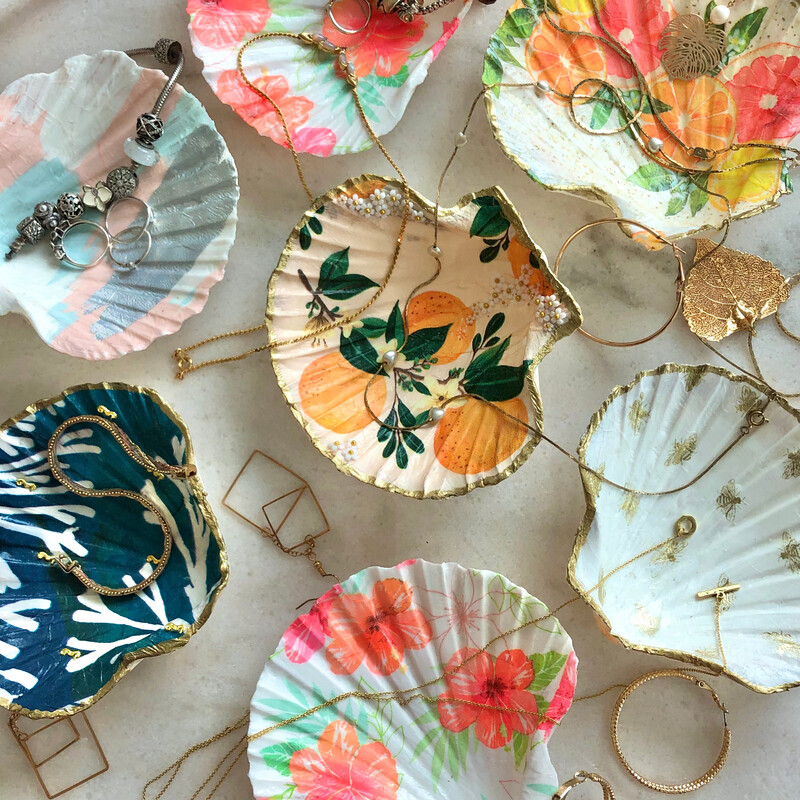 Natural Shell Jewelry Dish (large)