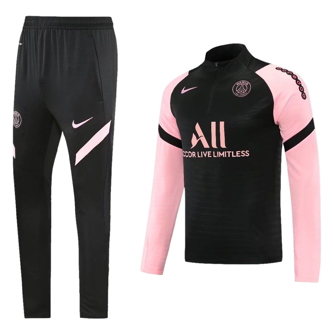 Pink and black PSG tracksuit 