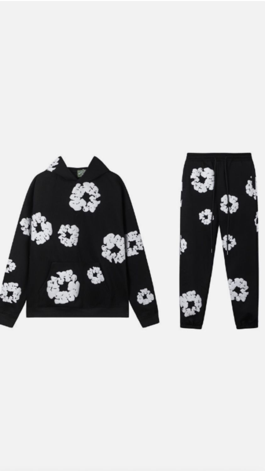 Denim tears tracksuit black