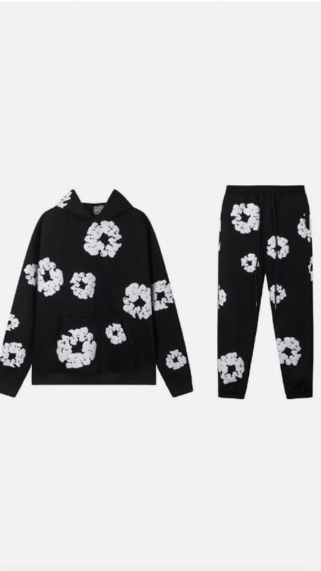 Denim tears tracksuit black