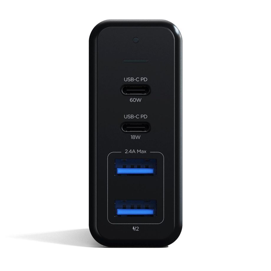 Satechi 75W Dual Type-C PD Travel Charger space gray