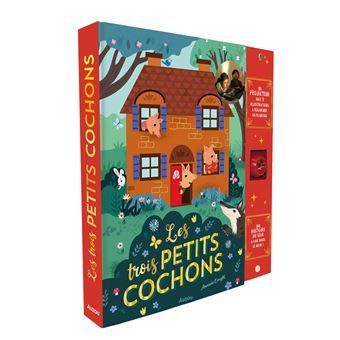 Les trois petits cochons. Avec un projecteur avec 9 illustrations à regarder au plafond