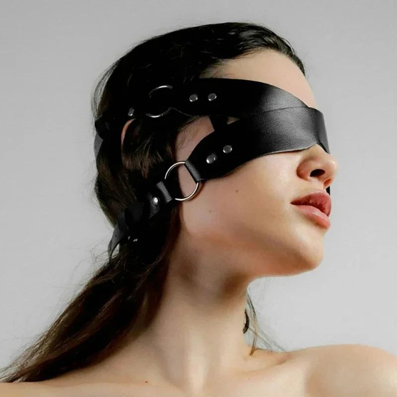 Leather Mask Blindfold For Love