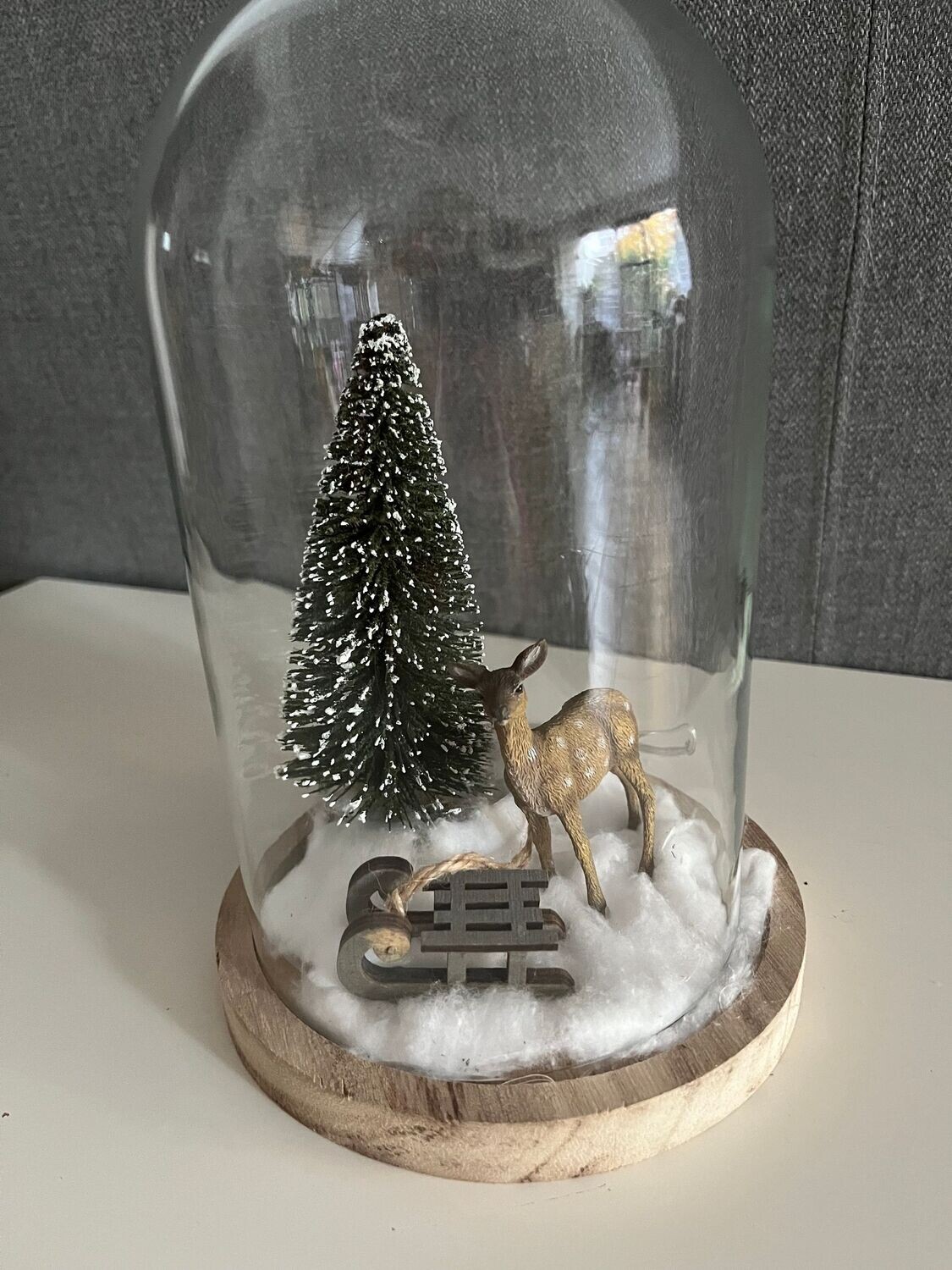 winterliche Glashaube