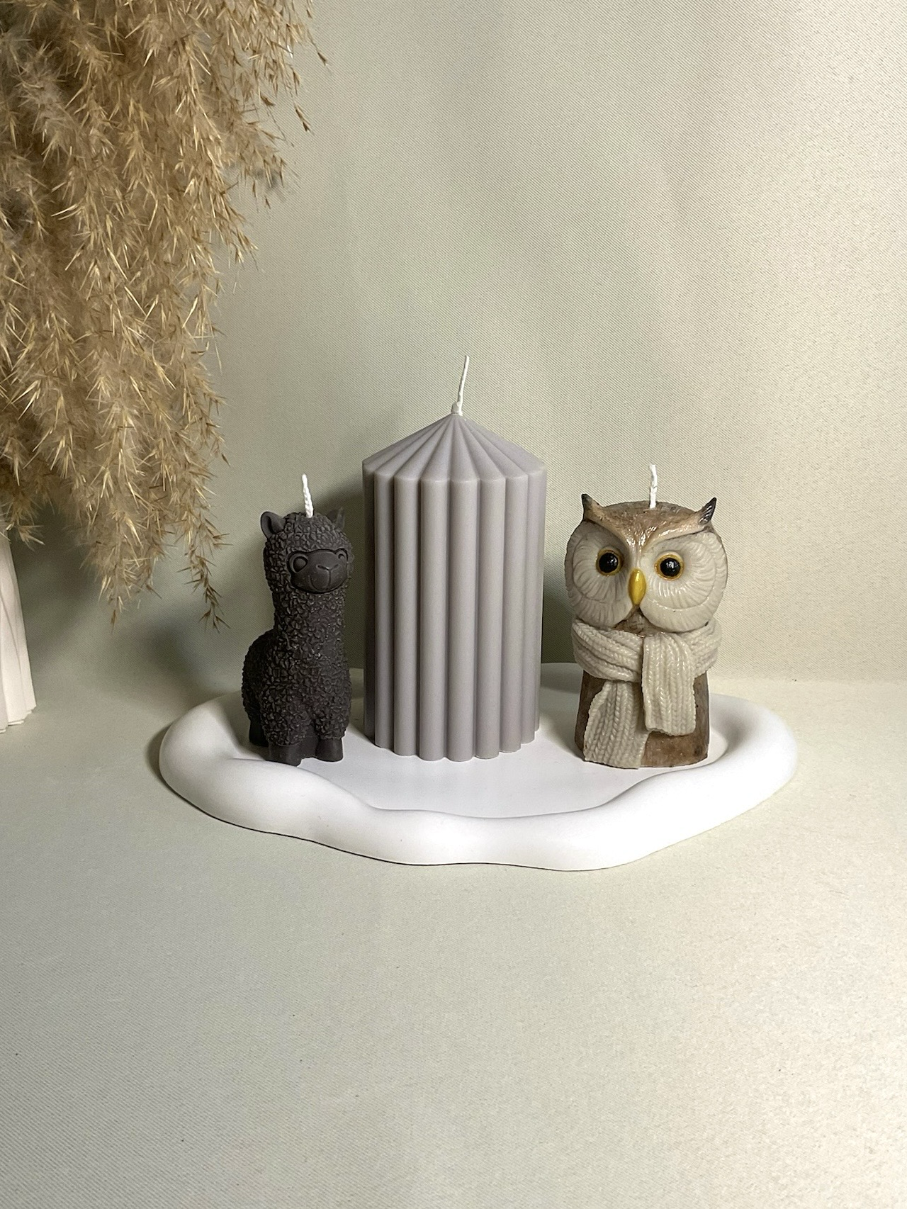 Wolkenartiger Dekoteller lang