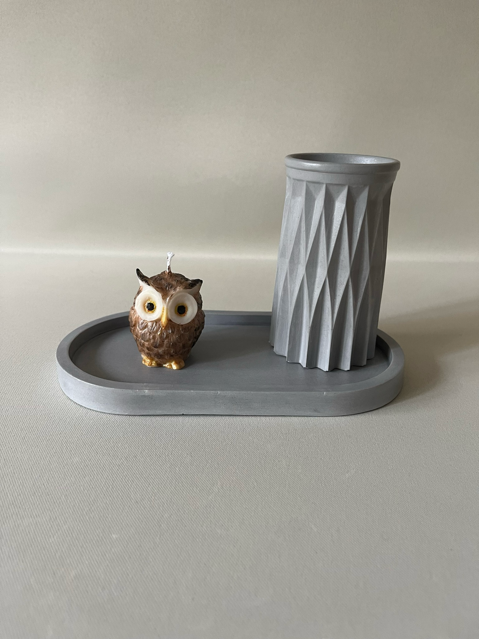 Dekoset „Kleine Eule mit Wohnaccessoires“