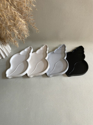 Hornmuschel Dekotablett Hornmuschel Dekotablett