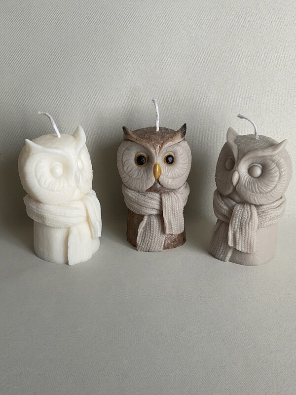 Eule mit Schal Eule mit Schal