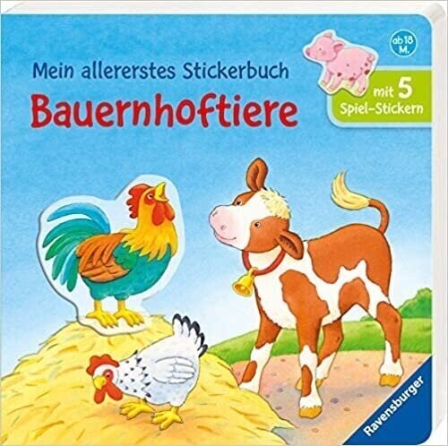 Mein allererstes Stickerbuch: Bauernhoftiere, Sabine Cuno 