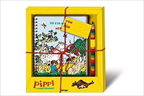 Pippi Langstrumpf - Geschenkset (Ringnotizbuch u. Stift) Astrid Lindgren