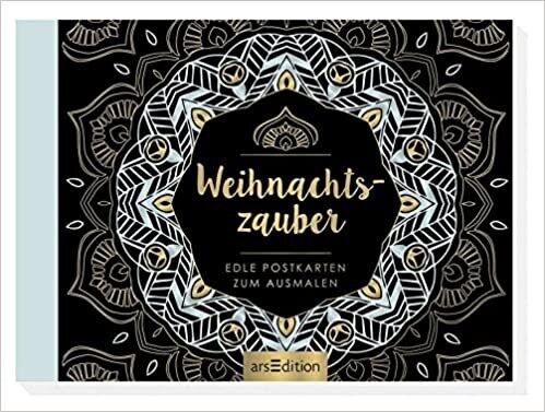 Weihnachtszauber, 20 Edle Postkarten zum Ausmalen