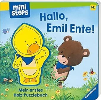 ministeps: Hallo, Emil Ente! Mein erstes Holzpuzzle-Buch - Ab 24 Monate