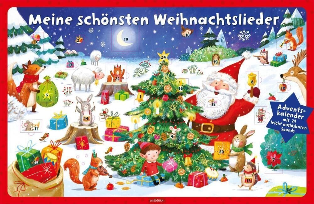 Meine schönsten Weihnachtslieder: Adventskalender mit 24 leicht auslösbaren Sounds