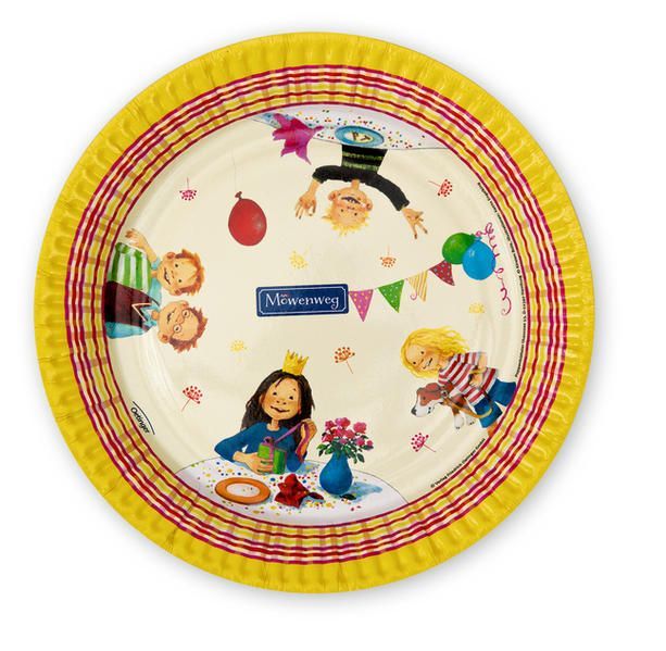 Möwenweg Pappteller 8 Stück (Wir Kinder aus dem Möwenweg)