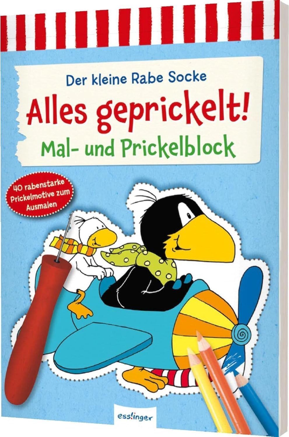 Der kleine Rabe Socke: Alles geprickelt!: Mal- und Prickel-Block