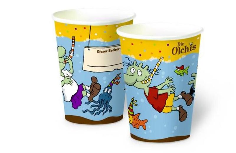 Olchi Pappbecher (8 Stück) - Die Olchis E. Dietl