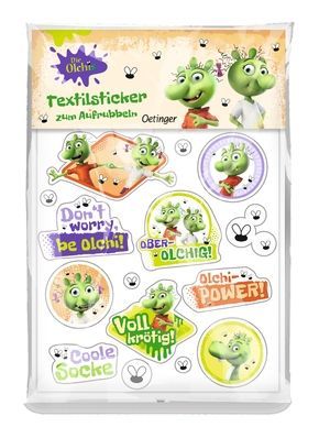 Die Olchis. Textilsticker zum Rubbeln