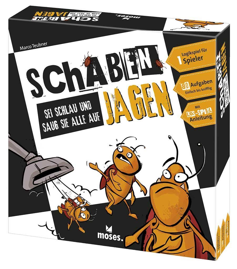 Schaben Jagen - Sei schlau und saug sie alle auf! Logikspiel ab 10 Jahren