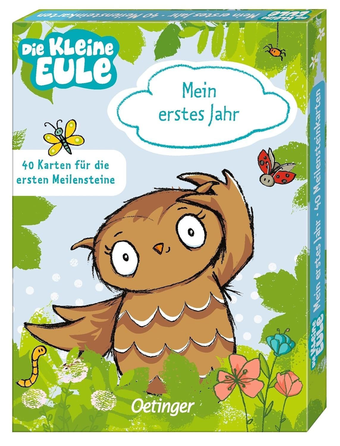Die kleine Eule. Mein erstes Jahr - 40 Karten für die ersten Meilensteine