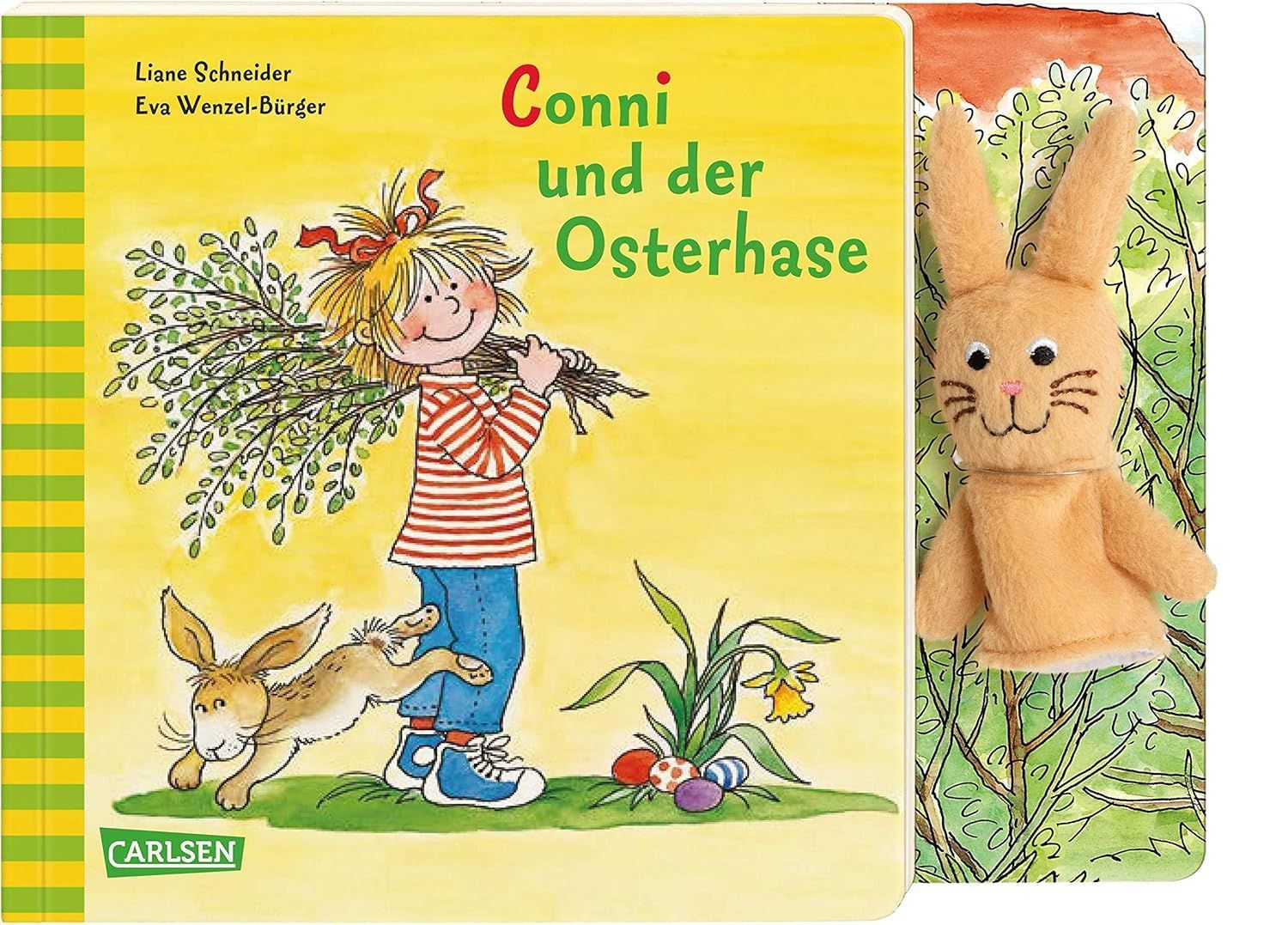 Conni und der Osterhase mit bestickter Fingerpuppe