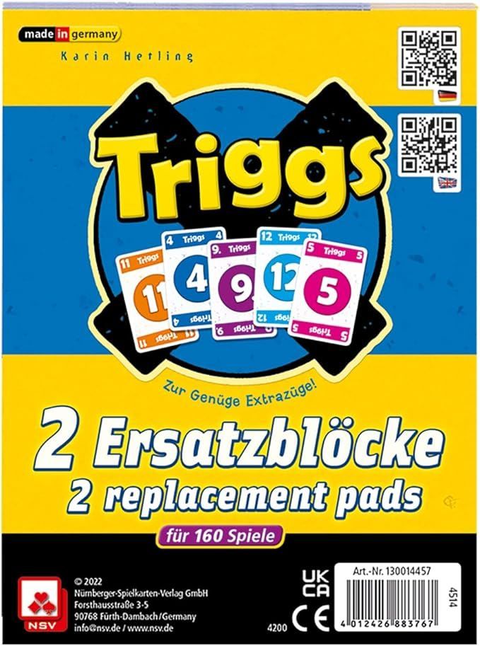 Triggs - Ersatzblöcke - Zur Genüge Extrazüge - Das schnelle Kartenspiel Triggs - Ersatzblöcke - Zur Genüge Extrazüge - Das schnelle Kartenspiel