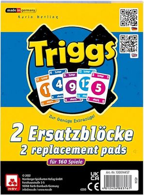 Triggs - Ersatzblöcke - Zur Genüge Extrazüge - Das schnelle Kartenspiel Triggs - Ersatzblöcke - Zur Genüge Extrazüge - Das schnelle Kartenspiel