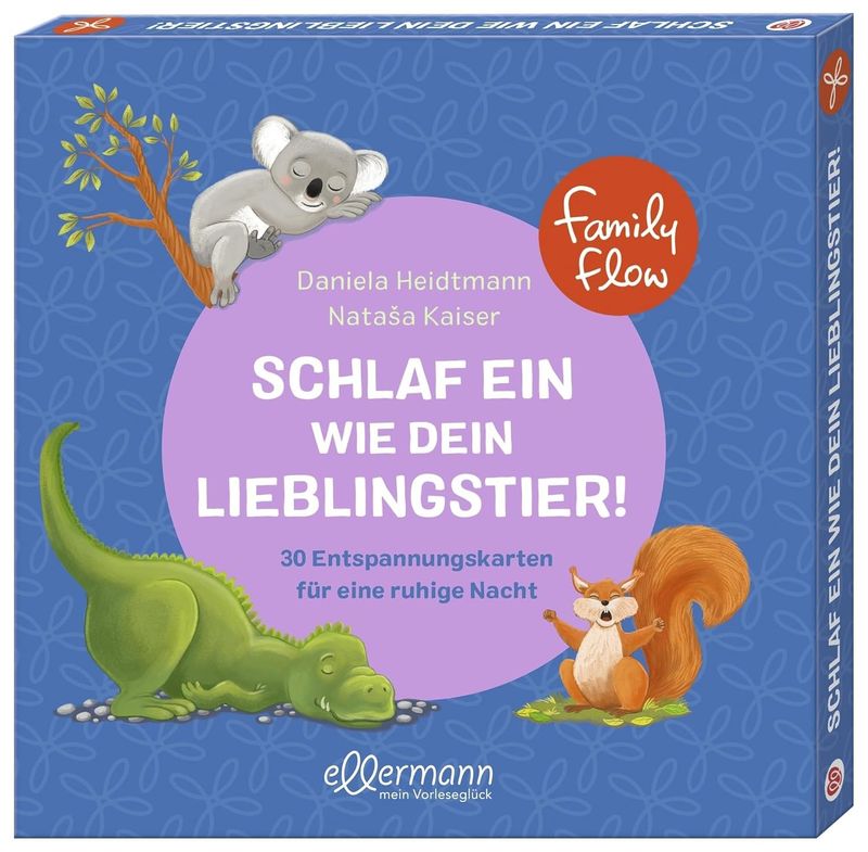 FamilyFlow. Schlaf ein wie dein Lieblingstier: 30 Entspannungskarten für eine ruhige Nacht. FamilyFlow. Schlaf ein wie dein Lieblingstier: 30 Entspannungskarten für eine ruhige Nacht.