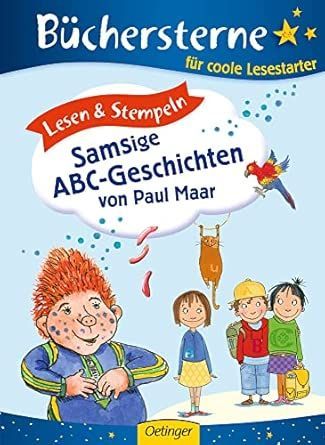 Lesen & Stempeln. Samsige ABC-Geschichten von Paul Maar: Büchersterne. 1./2. Klasse