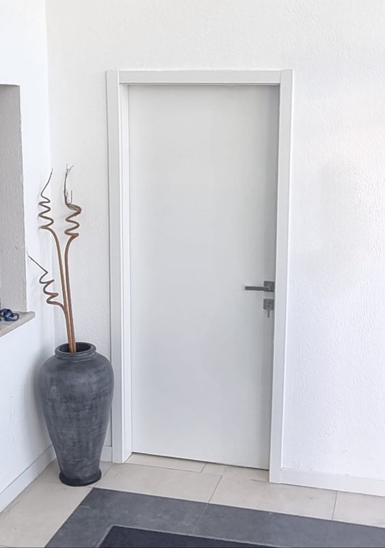 Porta interior em WPC 2000x700x45mm branco lacado