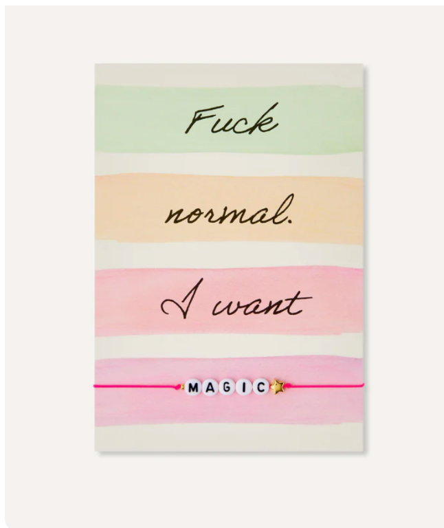 Karte Armband I want Magic