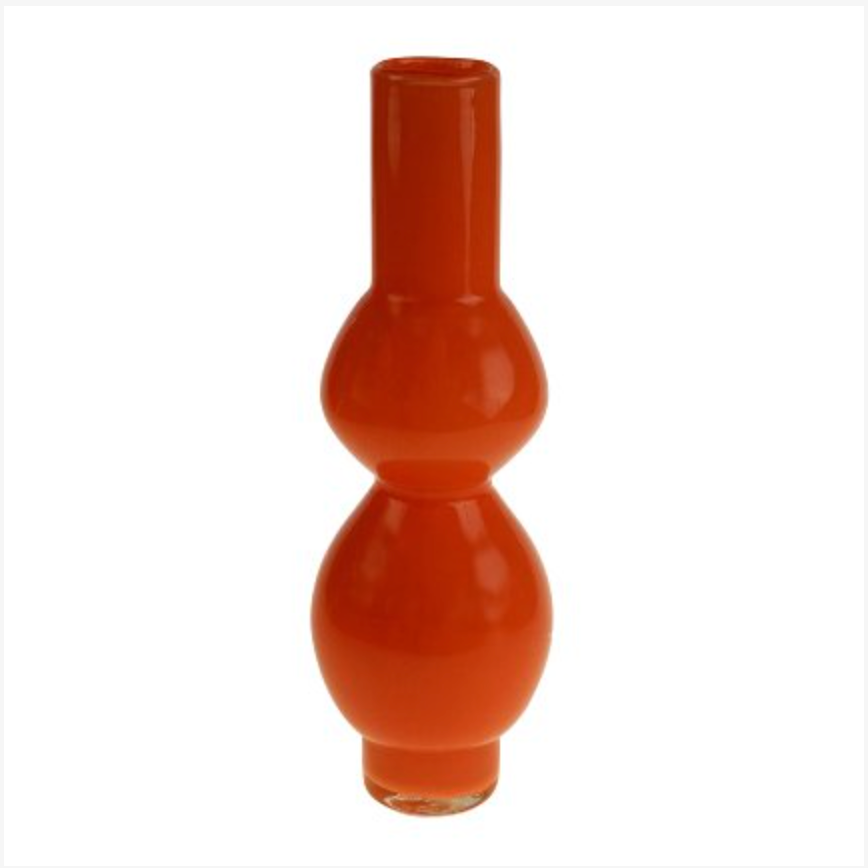Vase Glas orange matt ´
