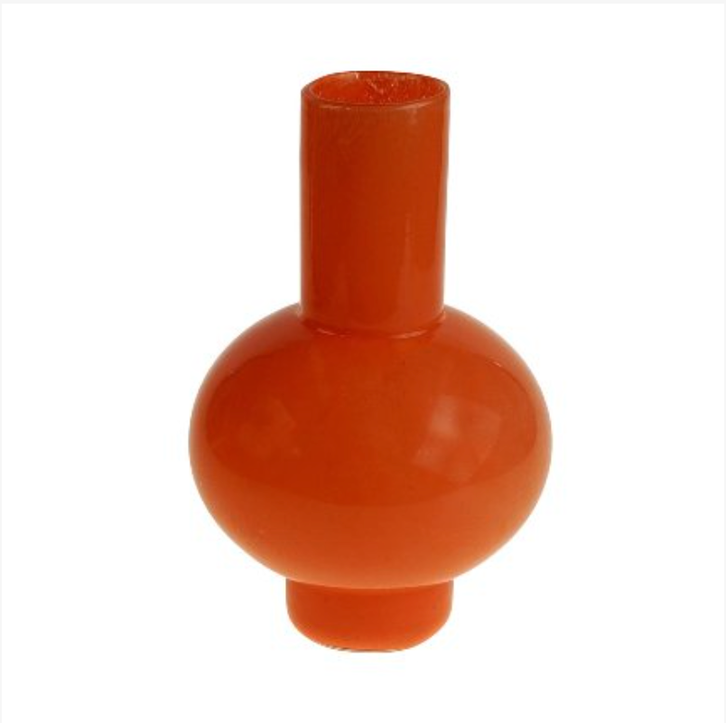 Vase Glas orange matt