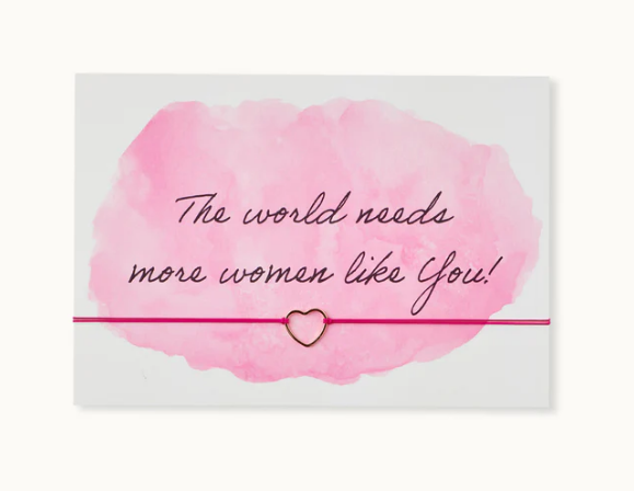 Karte Armband: Woman like you