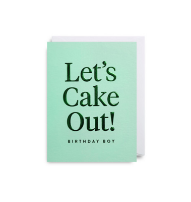 Minikarte - Hold - Let"s Cake Out! Birthday Boy