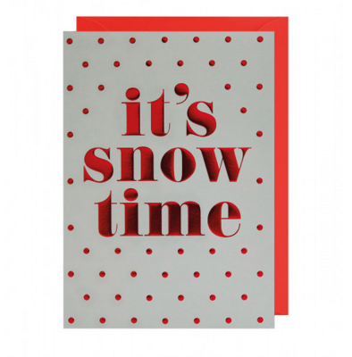 Grußkarte - Kelly Hyatt Christmas - It"s Snow Time
