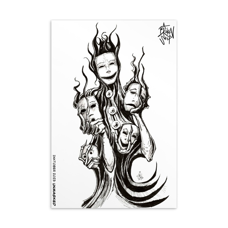 Inktober 2023: Unmasked