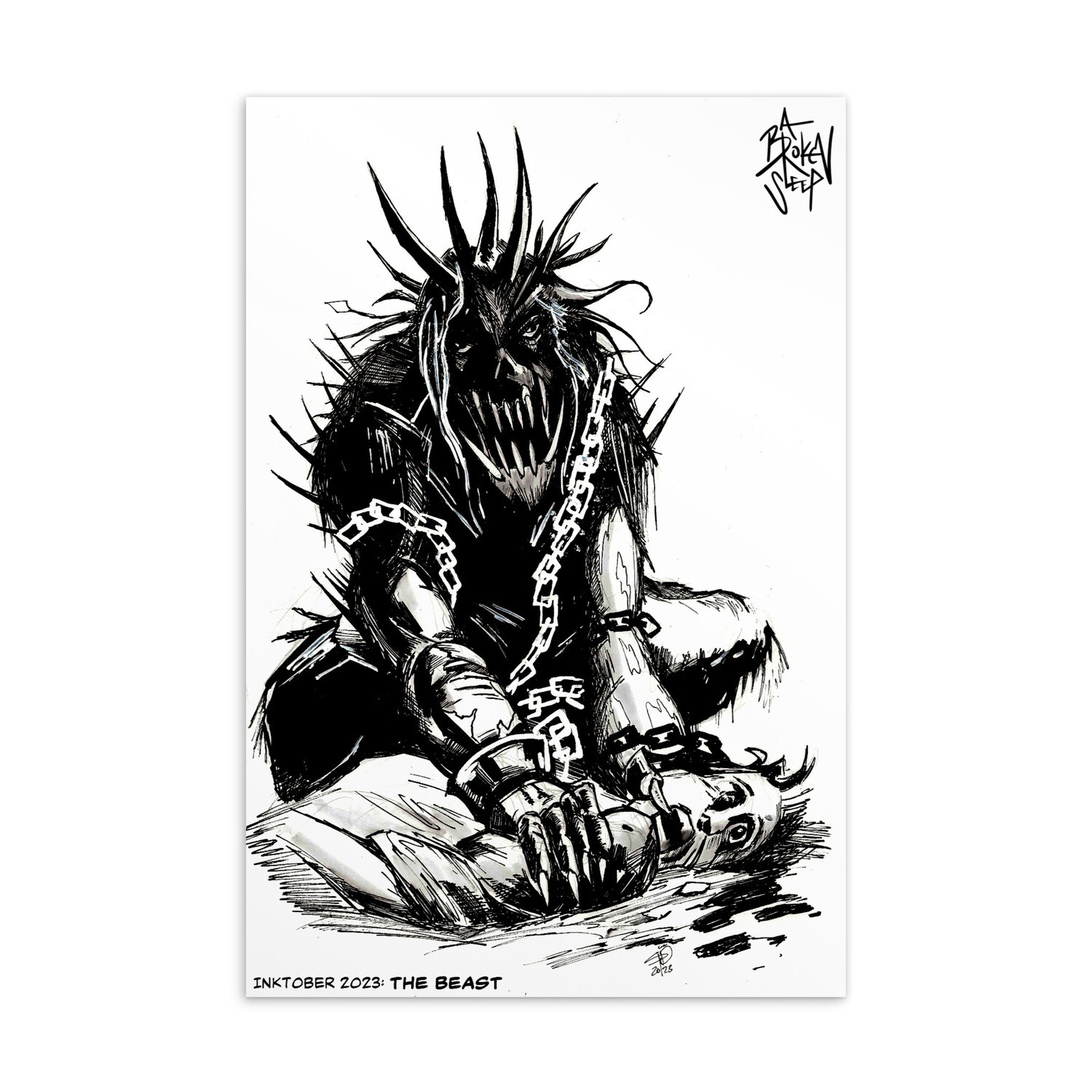 Inktober 2023: The Beast