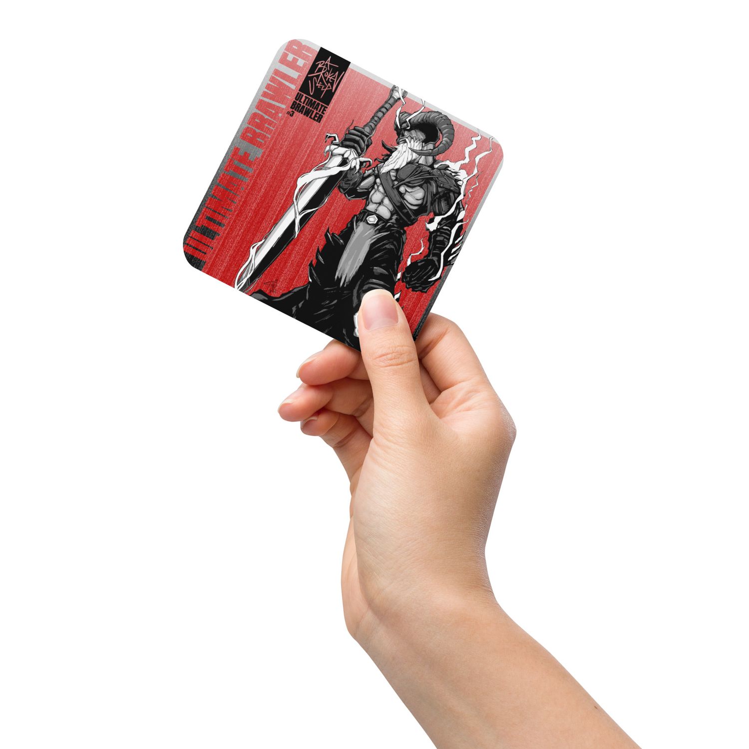 Ultimate Brawler #3 Cork-back Coaster